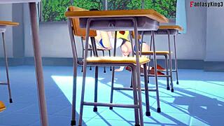 Android 18 And Videl Engage In Lesbian Sex Fantasy.