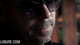 surprise threesome with adriana chechik getting double penetrated hard in wild action