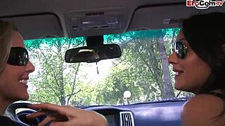 Busty Brunette Slut Receives Facial Cumshot