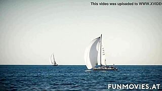 I suck two monster cocks outdoors as blonde milf