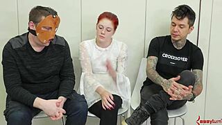 i bound the whore and made her gag on my cock