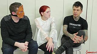 i bound the whore and made her gag on my cock