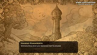 Virgin innocent girl gives first handjob in What a Legend Part 19 😍