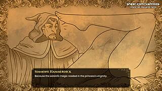 Virgin innocent girl gives first handjob in What a Legend Part 19 😍