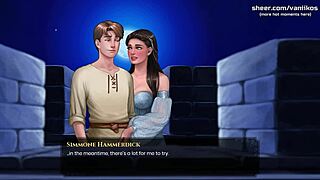 Virgin innocent girl gives first handjob in What a Legend Part 19 😍