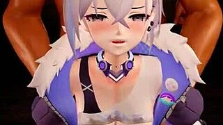 Silver Wolf Faces Gangbang in Dungeon with Big Asses and BDSM