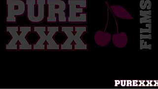 GORGEOUS BRUNETTE BEAUTY MASTURBATES WITH SEX TOYS IN HORNY SOLO