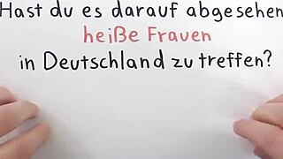 nice german couple shares a quick moment in the kitchen