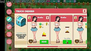 Redhead milf in hentai game on ranch