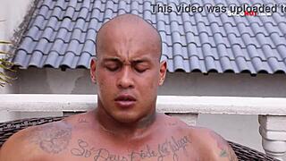 Bodybuilder Cums Intensely In Solo Video