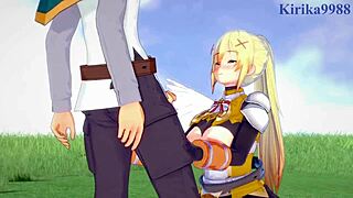 darkness and kazuma satou intense sex in konosuba hentai