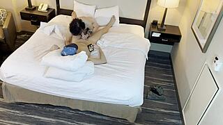 Tattoed Beauty Gives Detailed Blowjob To Petite Sucking