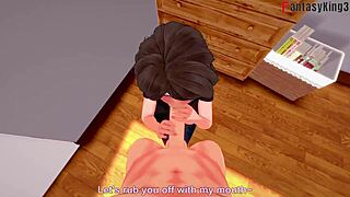 Yo, check Aunt Cass giving a wild blowjob in this fantasy clip