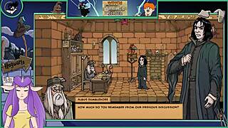 In this anime hentai game, the sexy brunette teacher with big tits trains the college student in witch trainer silver part 15.