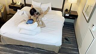 Tattoed Beauty Gives Detailed Blowjob To Petite Sucking