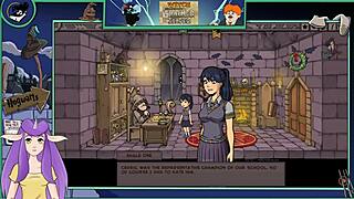 In this anime hentai game, the sexy brunette teacher with big tits trains the college student in witch trainer silver part 15.