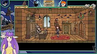 In this anime hentai game, the sexy brunette teacher with big tits trains the college student in witch trainer silver part 15.