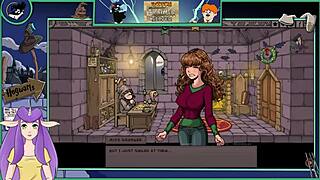 In this anime hentai game, the sexy brunette teacher with big tits trains the college student in witch trainer silver part 15.