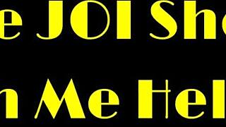 Blonde MILF Jerk Off Instructions with Pierced Nipples!