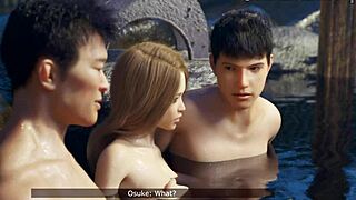 Japanese Tight Pussy Betrays Boyfriend At Steamy Hot Spring!