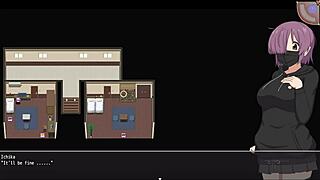 Anime characters perform blowjobs and use toys in a sex game