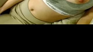 Girl nude shows her teen tits!