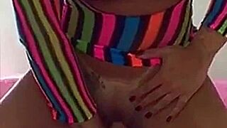 the peruvian blonde pornstar sits her big ass on a massive dildo for some fun.