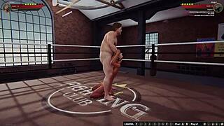 Ethan vs Meigui II in Naked Fighter 3D Wrestling Action