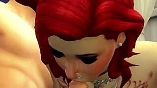 Hey, that redhead is getting licked and fucked hard, cumming all over.