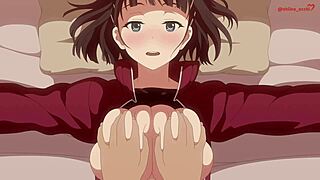 Suguha's Big Breasts Get Intense Fun in Shiina Ecchi Cartoon