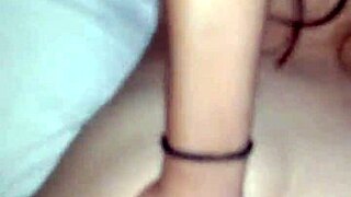 The woman gets aroused watching my cock slide in and out of her wet vagina.