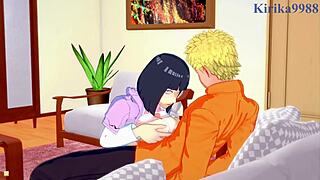 Hinata Hyuga and Naruto Uzumaki in wild hentai banging