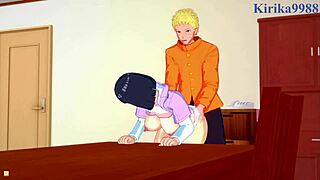 Hinata Hyuga and Naruto Uzumaki in wild hentai banging