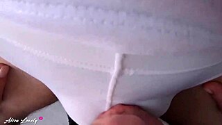 Stepsister enjoys slobbery blowjob and cum in mouth pov