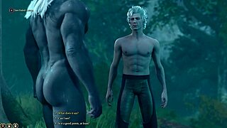 Baldur's Gate 3 Naked Playthrough Featuring Astarion's Gay Sex Scenes Without Mods