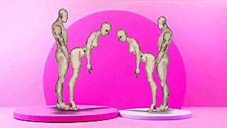 Twins Fucking Girls Hard in Wild Animated Action