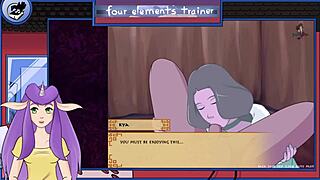 Avatar trainer bonus with milfy blowjob and monster orgasm moans.