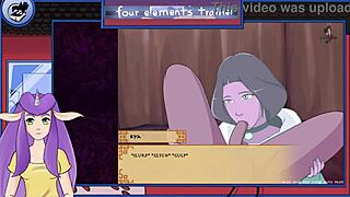 Avatar trainer bonus with milfy blowjob and monster orgasm moans.