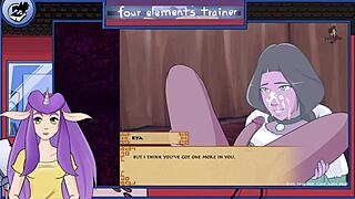 Avatar trainer bonus with milfy blowjob and monster orgasm moans.