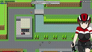 Girl paints body, paint washes off in rain