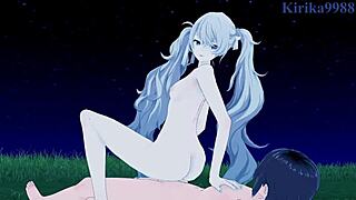 hey, wanna see hatsune miku and megurine luka in wild hentai action?