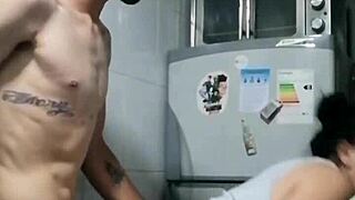 Passionate Amateur Sex In The Kitchen