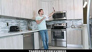 Wow, Jessa Blue tricked her boyfriend into a hot creampie with Teenpies! That brunette rode him hard.