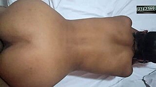 wet sounds of pussy and ass as i let my stepdad fuck me without a condom. i got home late and begged him not to finish inside.