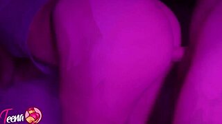 Bubble booty girl takes sensual doggy with rough spanking. Watch her climax up close!