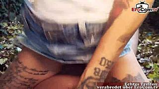 Outdoor POV Sex With Tattooed Blonde German MILF. Dating Fun?