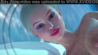 Busty Girl Fucked by Sci-Fi Futanari in 3D Animated Porn