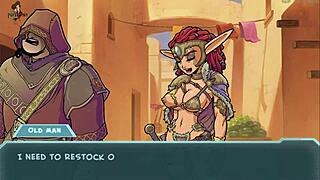 Princess gets her big tits fucked by monster in fantasy hentai game