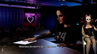 Milf performs striptease and masturbation in outdoor game setting