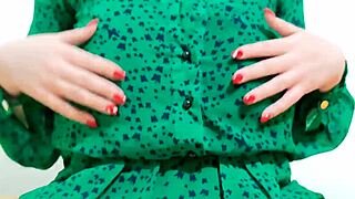 Hot Girl Moans While Undressing